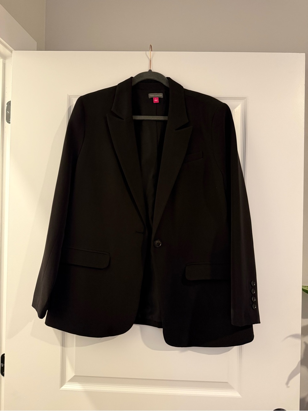 Vince Camuto Black Single-Button Blazer